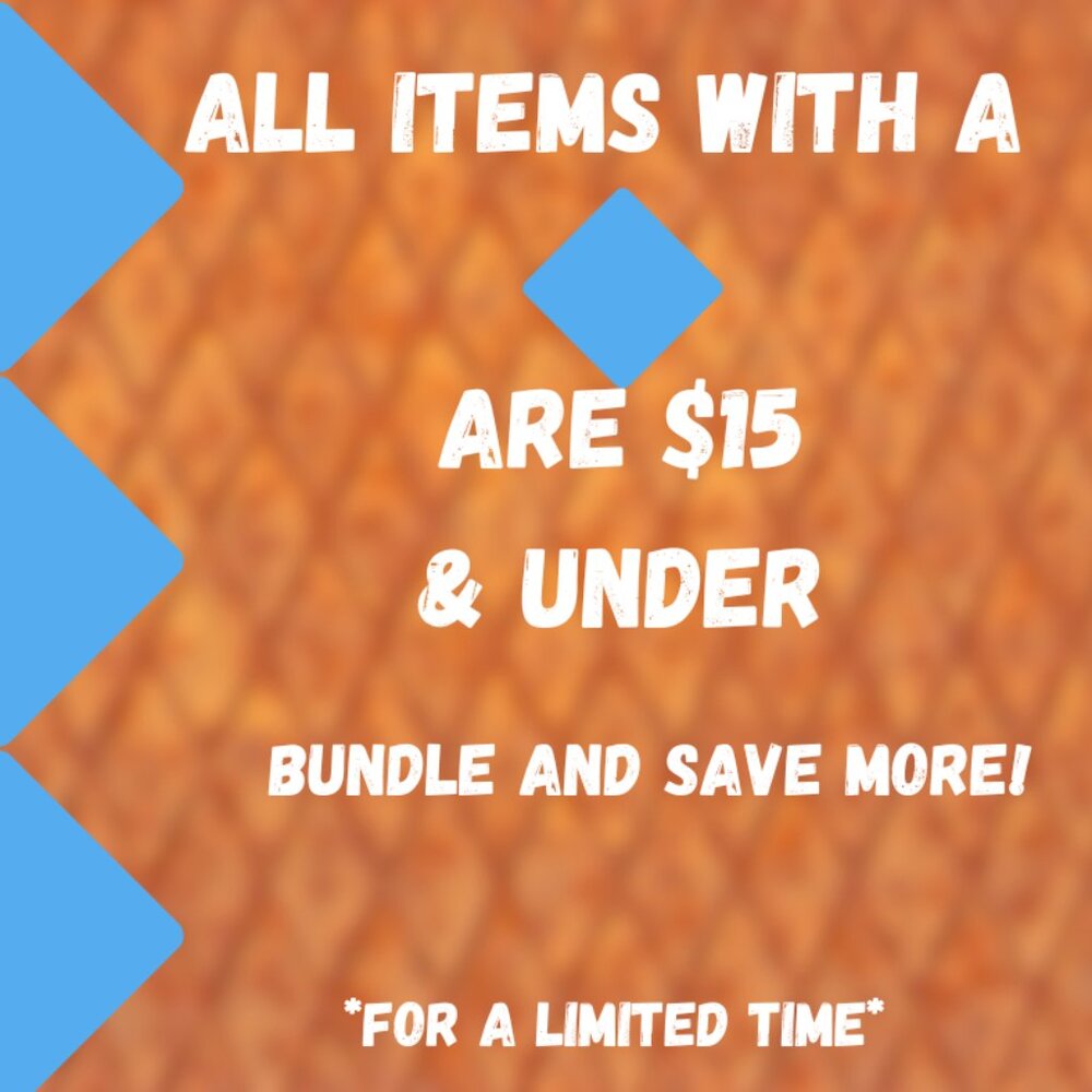 CLEARANCE SALE ALL ITEMS WITH A 🔷ARE $15 AND UNDER LOTS TO CHOOSE FROM!